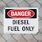 Signmission Diesel Fuel Only Danger Sign, Plastic, 10in W x 7in L, 2PK OS-2PACK-DS-P-710-L-2060 - alternate 8